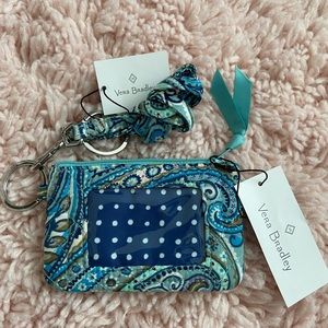 Vera Bradley Iconic Zip ID Case & Lanyard